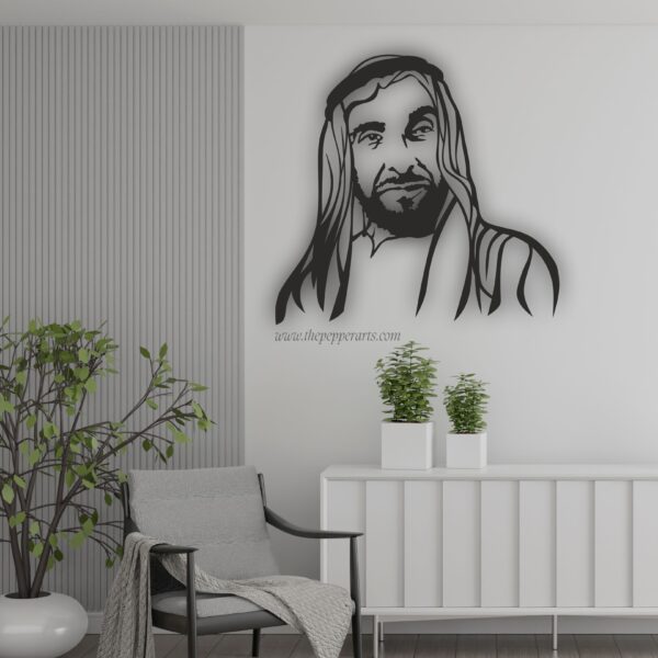 Shaikh Zayed Metal Art Work - Exclusive UAE Inspired Decor