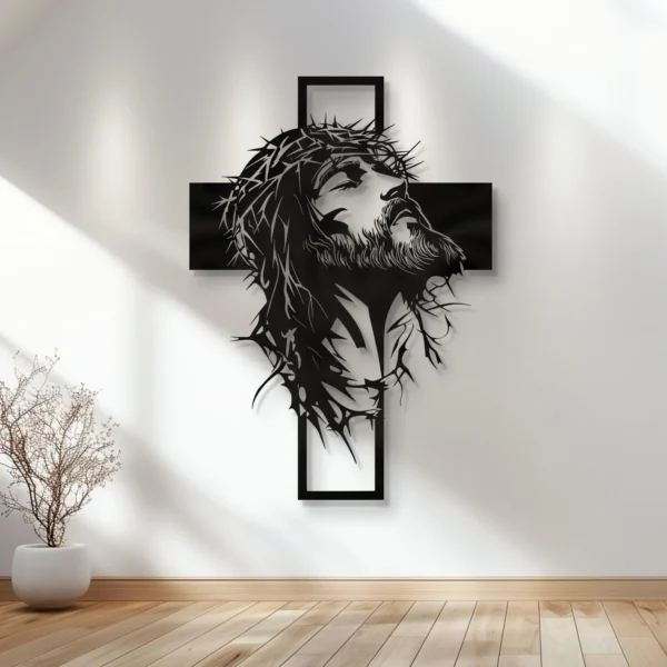 Jesus Christ on the Cross – Religious Metal Wall Décor